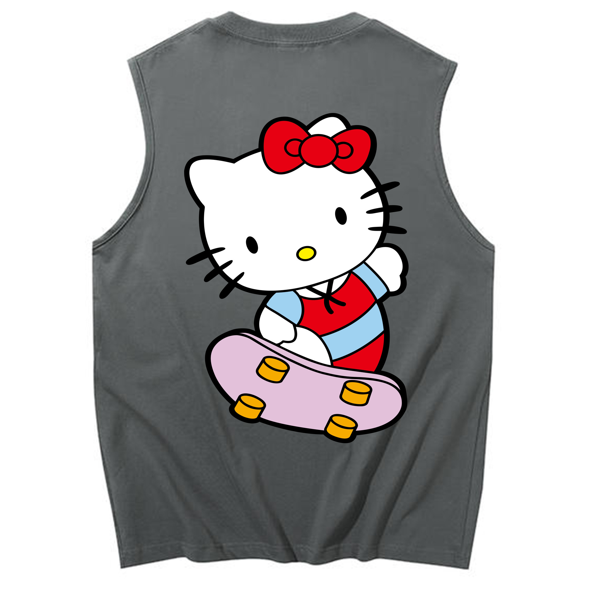 （画像用） Hello Kitty ハローキティ コットン100％タンクトップ（背面プリント）